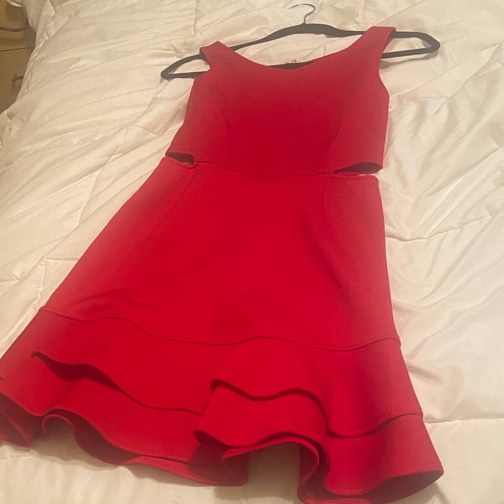 Zac Posen Vibrant Red Kids Formal Dress